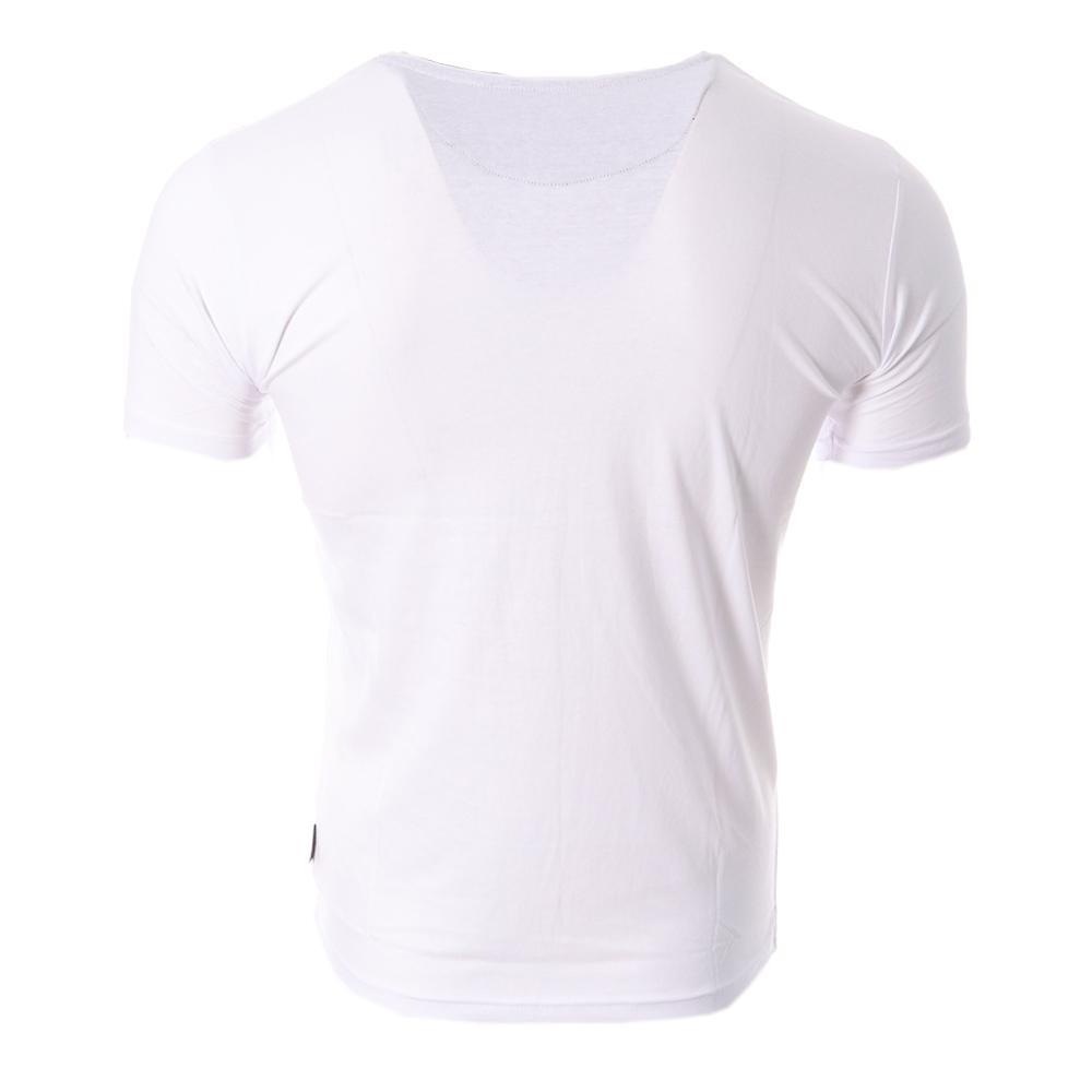 T-shirt Blanc Homme La Maison Blaggio MORO vue 2