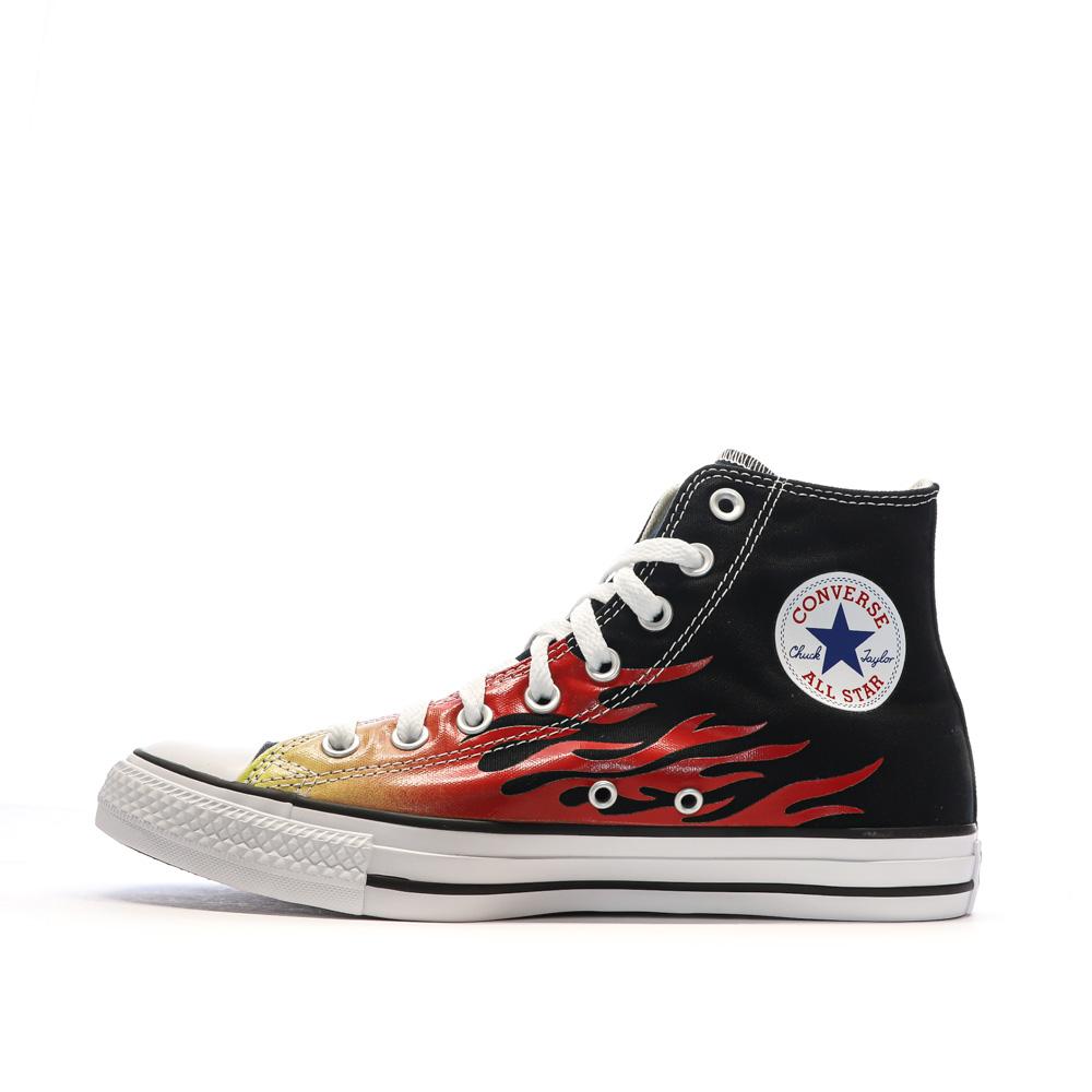 Baskets Noires/Rouge Homme Converse Chuck Taylor All Star pas cher