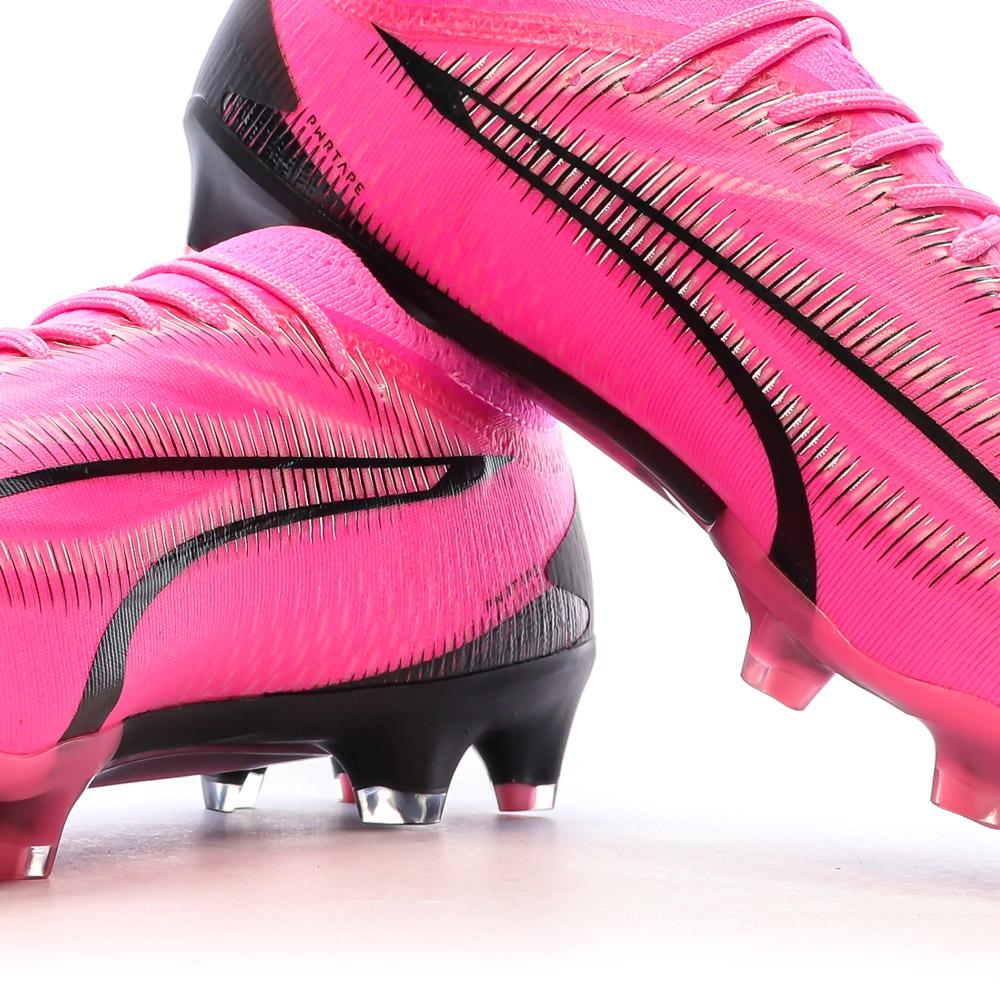Chaussures de Football Roses/Noires Homme Puma Ultra Ultimate vue 7