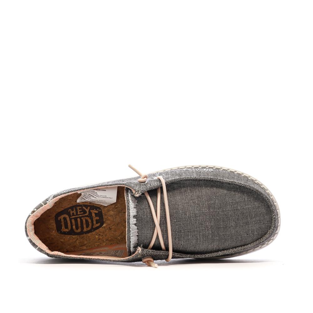 Chaussures Grises/Roses Femme Hey Dude Wendy Boho vue 4