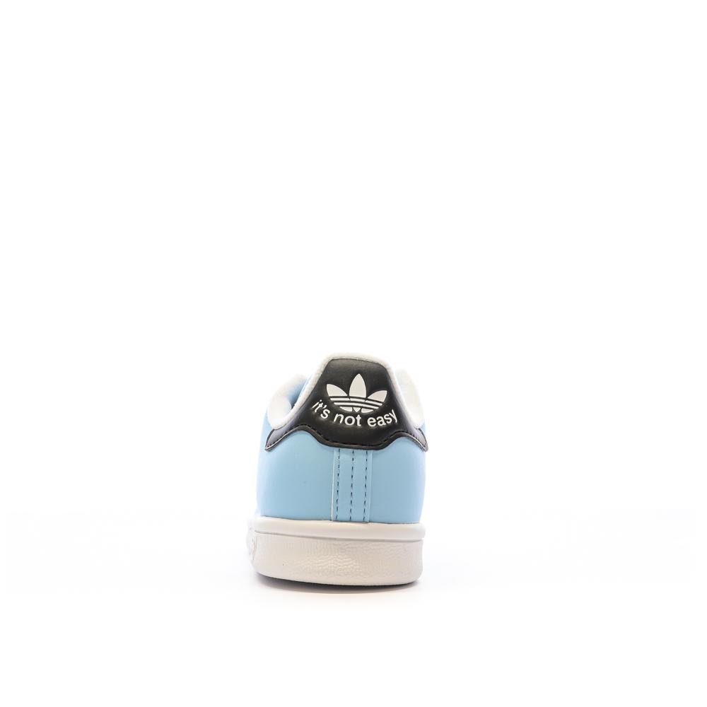 Baskets Bleu Garçon Adidas Stan Smith GW4536 vue 3