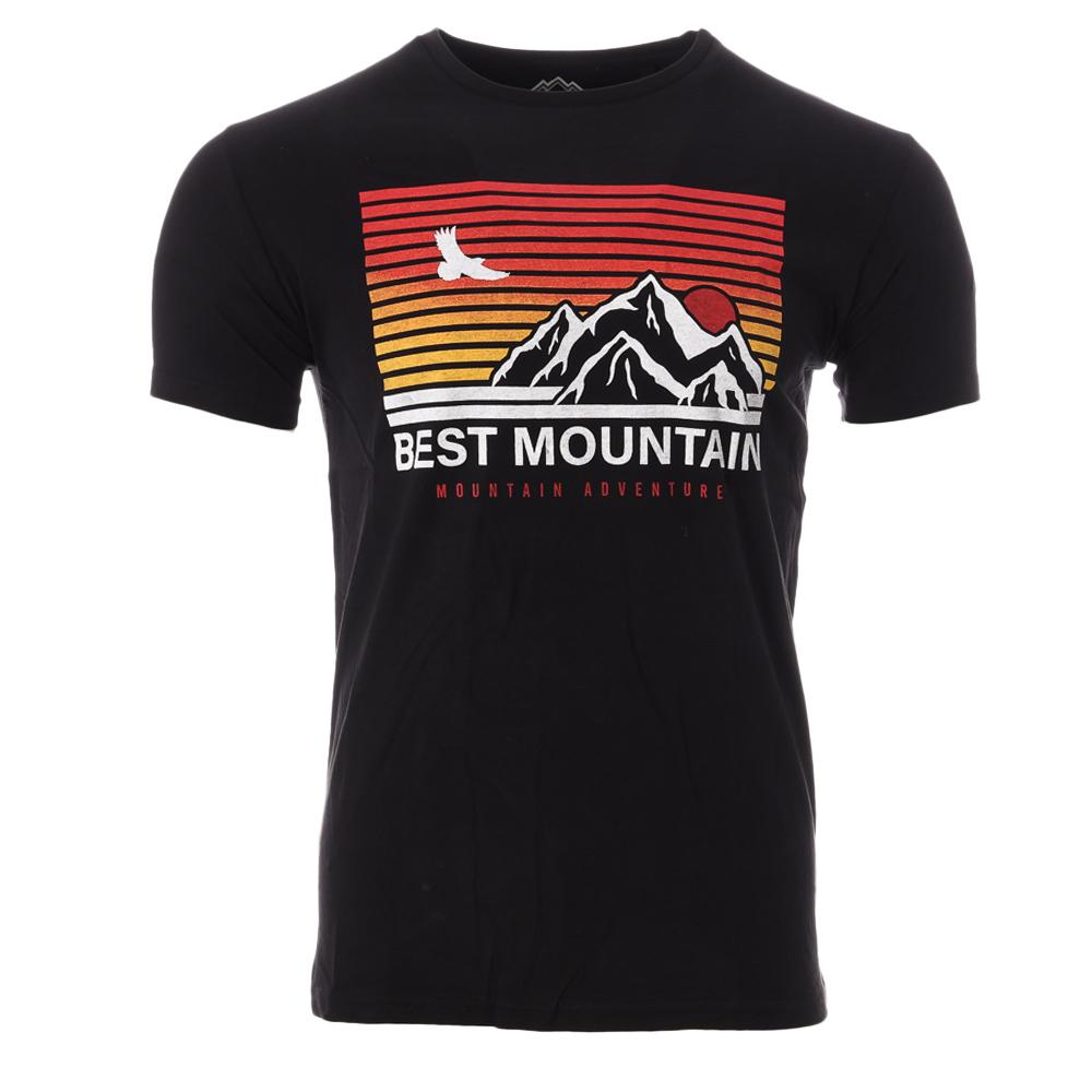 T-shirt Noir Homme Best Mountain 2006 pas cher