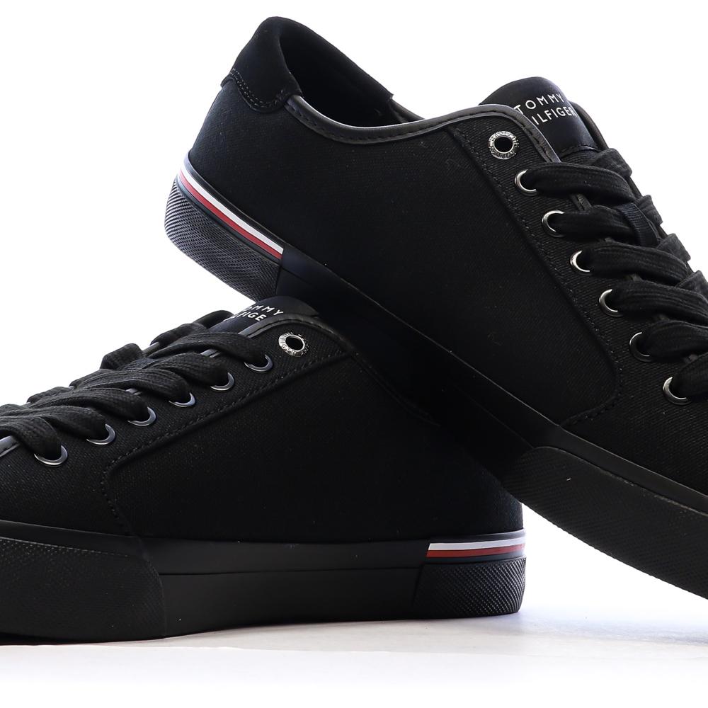 Baskets Noires Homme Tommy Hilfiger Core Corporate Vulcs vue 7