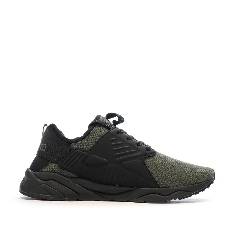 Baskets Noires/Kaki Garçon Kappa San Puerto Lace vue 2