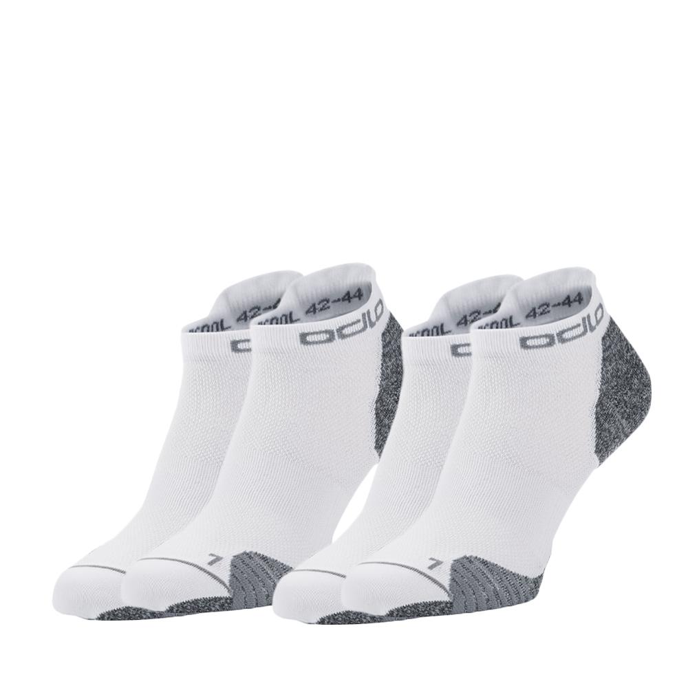X 2 Paires de Chaussettes Blanches Ceramicool Run pas cher