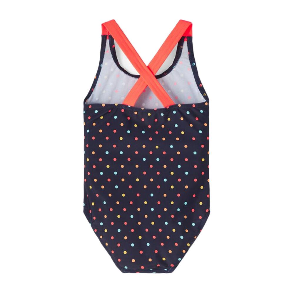 Maillot de bain 1 pièce Bleu à pois Fille Name It Zamara vue 2