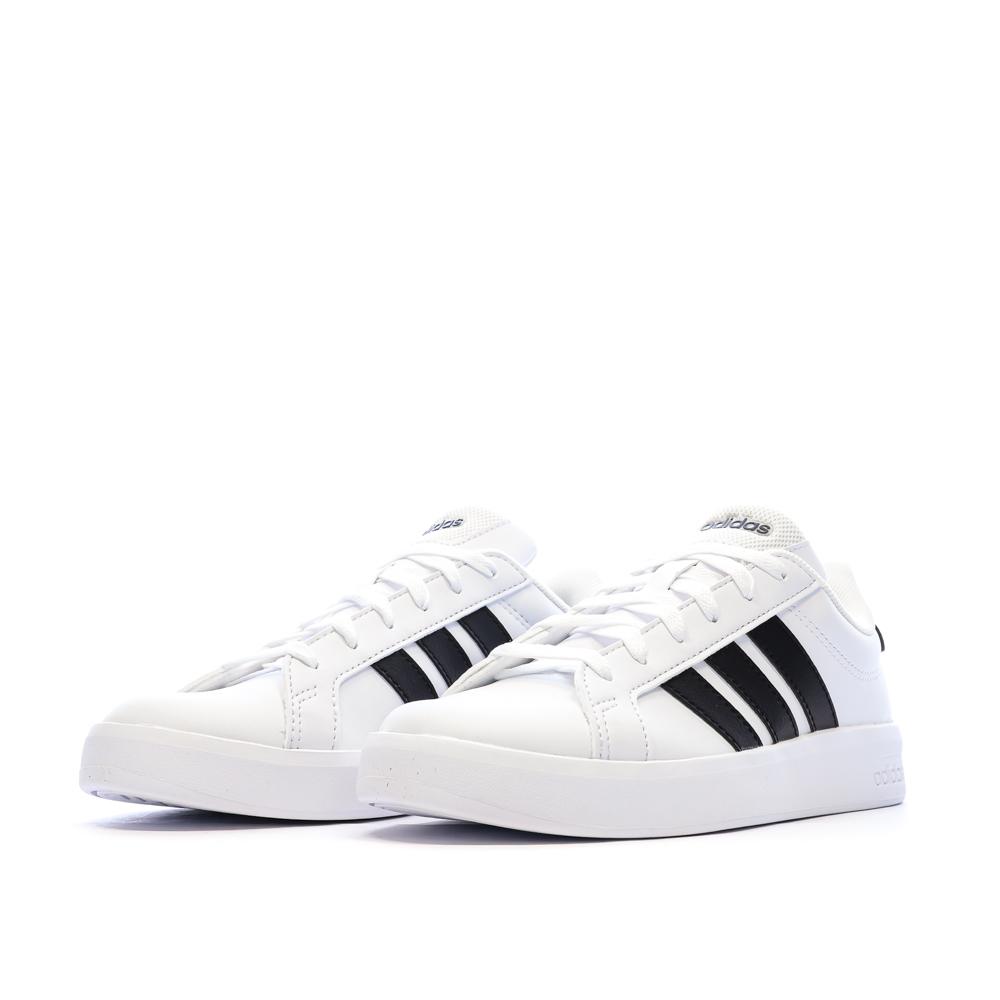 Baskets Blanc/Noir Adidas Grand Court 3.0 vue 6