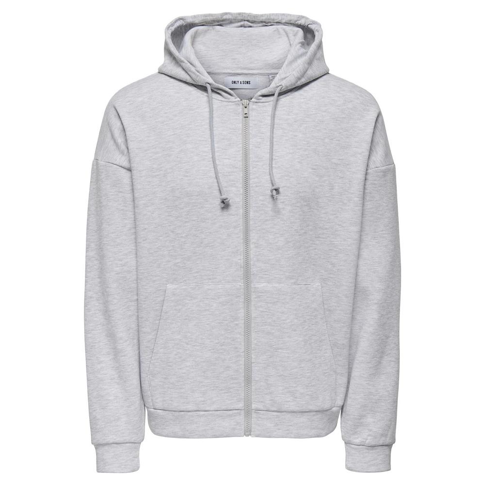Sweat Zippé Gris Homme Only & Sons Chase pas cher