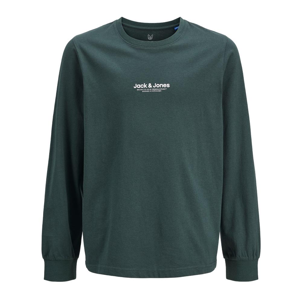 T-shirt Vert Garçon Jack & Jones Hvesterbro pas cher