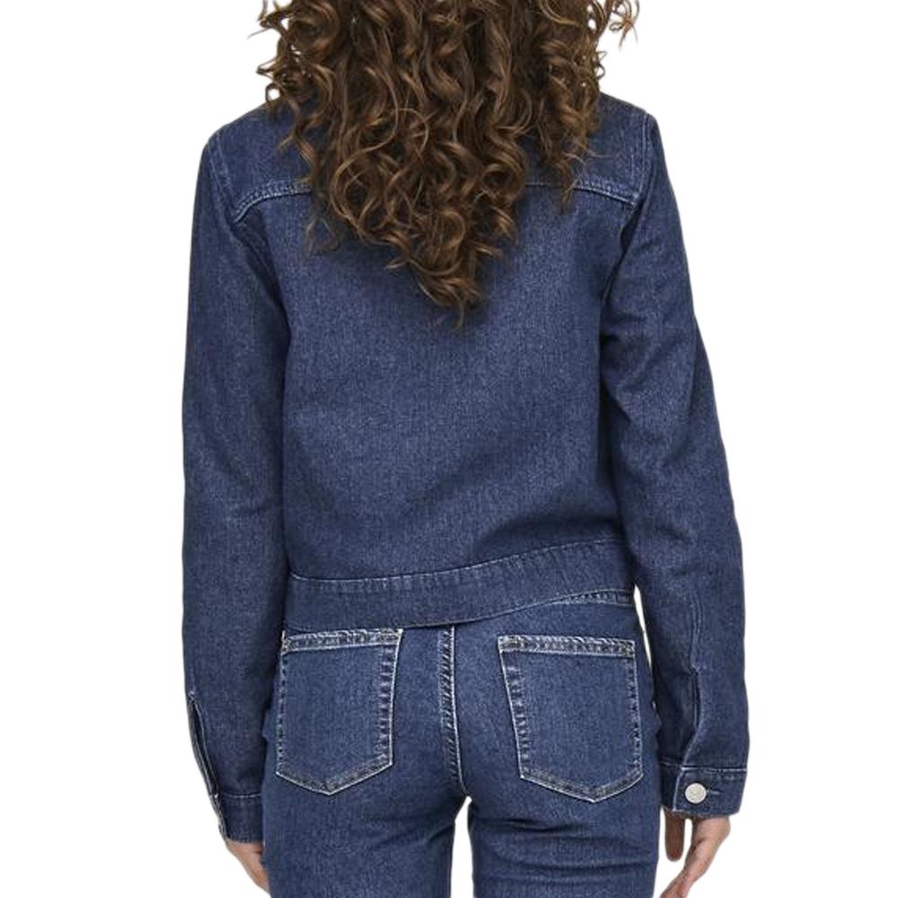 Veste en jean Bleu Foncé Femme Only Rillo vue 2