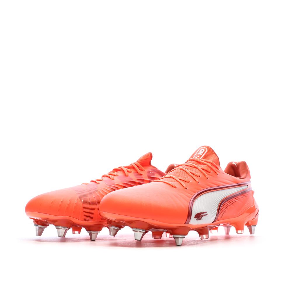Chaussures de Football Oranges Homme Puma King Ultimate vue 6