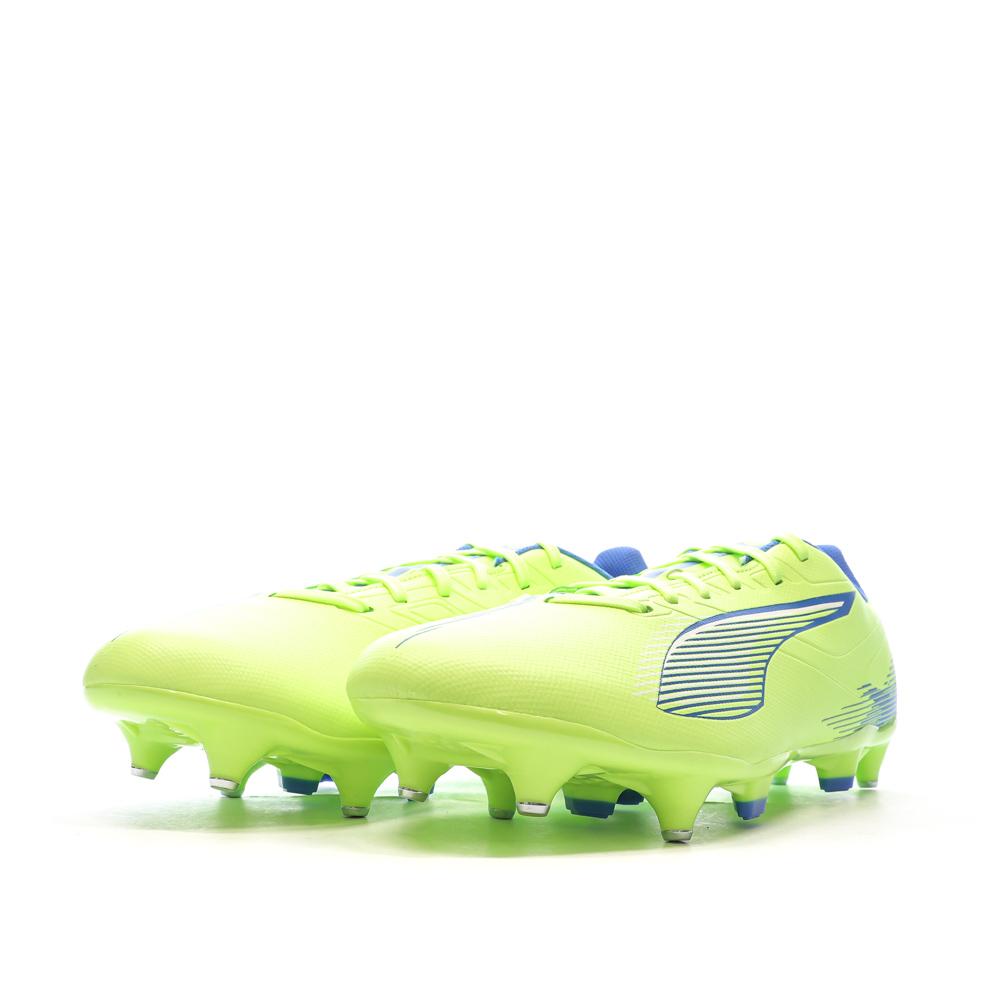 Chaussures de Foot Jaune Fluo Homme Puma Ultra 5 Play MxSG vue 6
