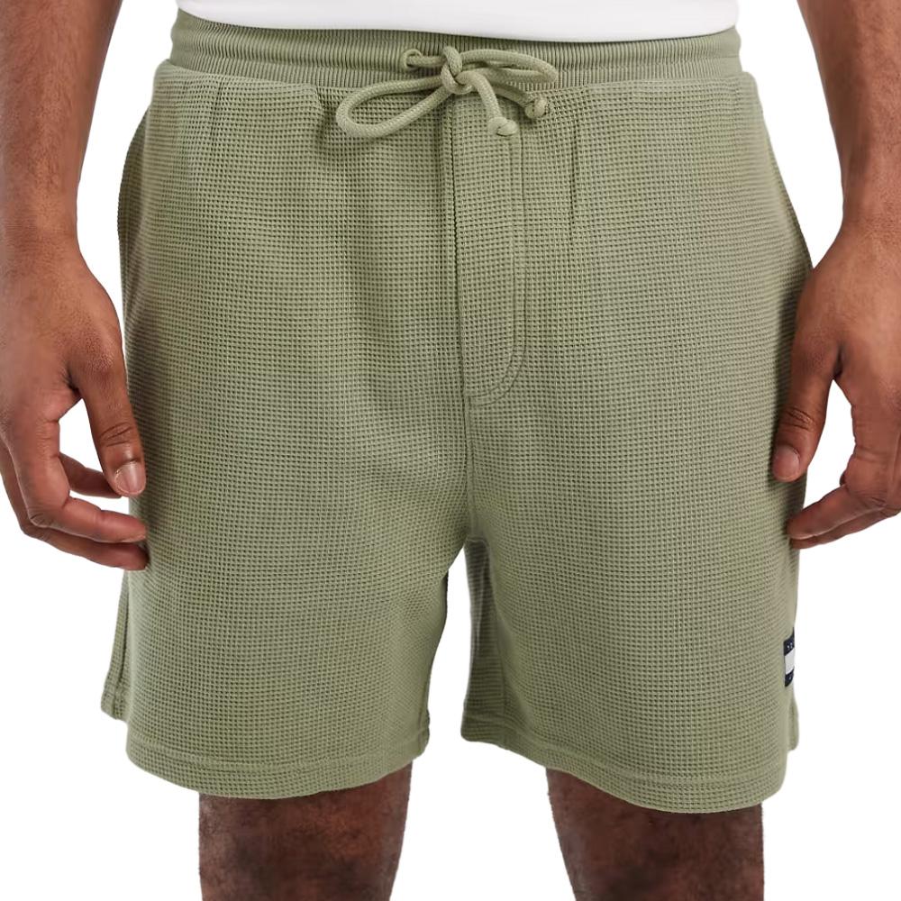 Short Vert Homme Tommy Hilfiger Washed Waffle pas cher