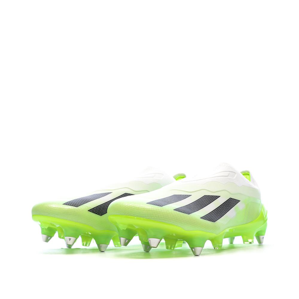 Chaussures de Foot Blanc/Jaune Adidas X Crazyfast.1 Ll SG vue 6