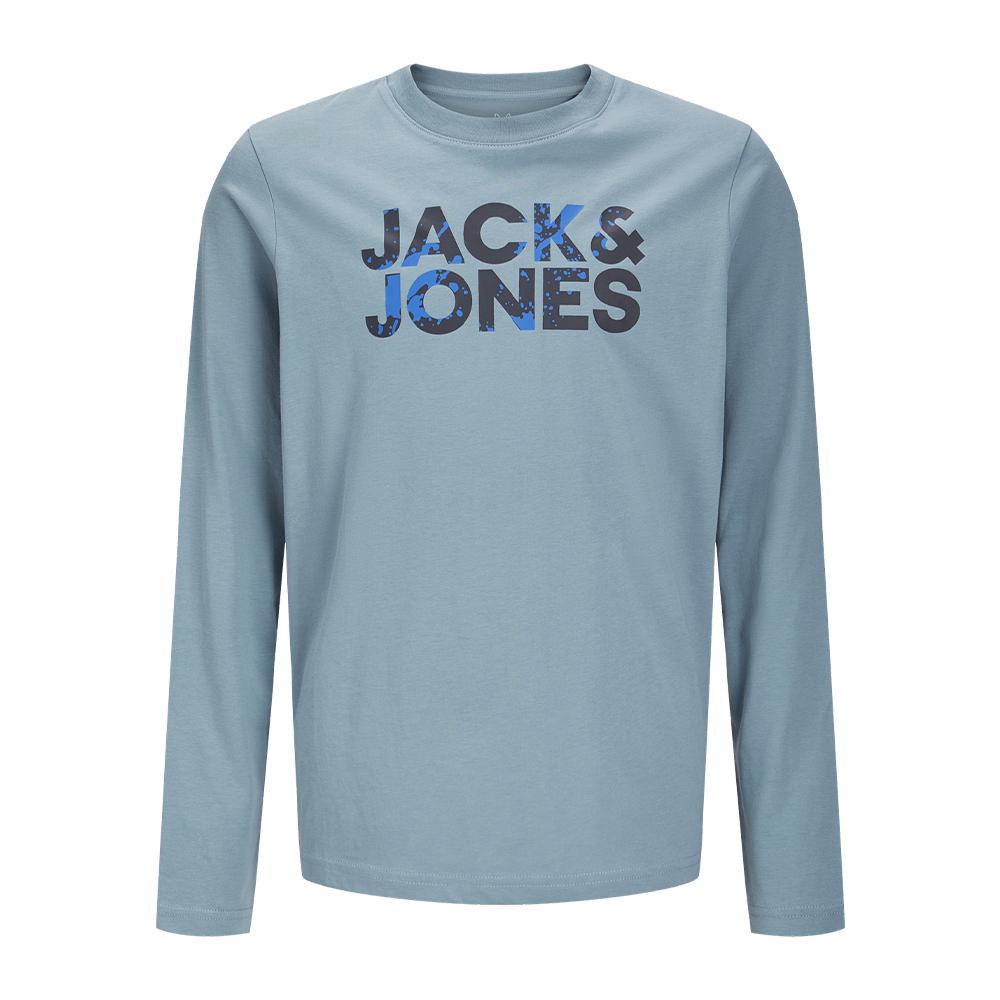 T-shirt Bleu Garçon Jack & Jones Splash pas cher