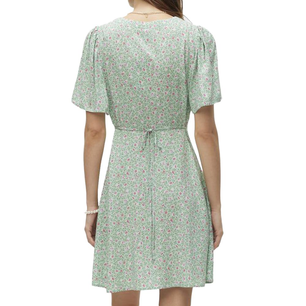 Robe Verte Femme Vero Moda Malba vue 2