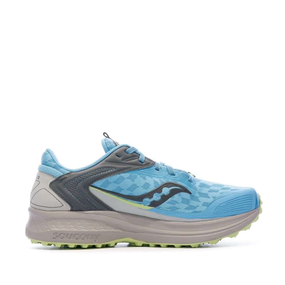 Chaussures de Trail Bleu Femme Saucony Canyon vue 2