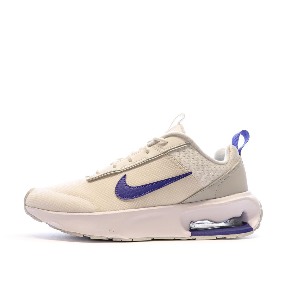 Baskets Blanches/Violettes Femme Nike Intrlk pas cher