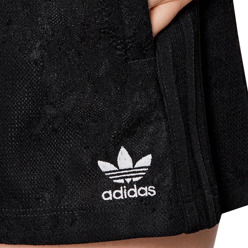 Short Noir Femme Adidas Lace vue 3