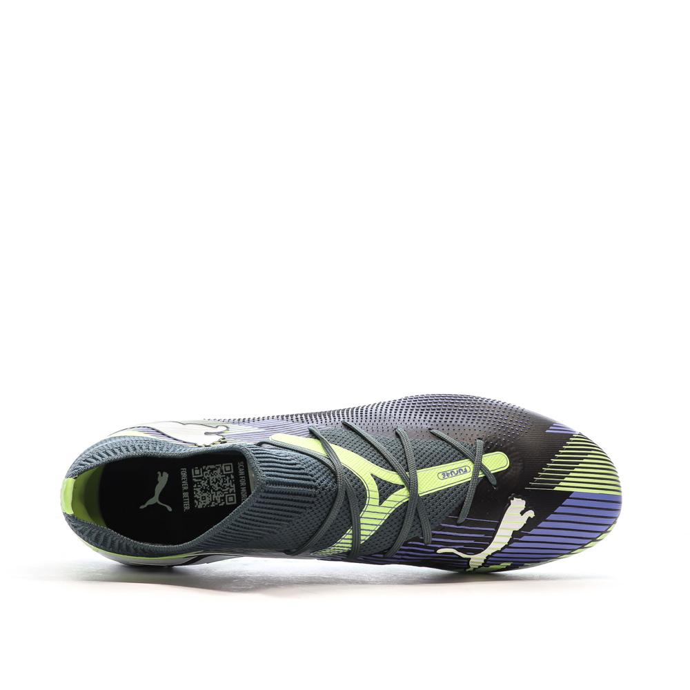 Chaussures de Football Marine/Jaune Homme Puma Future 7 Match FG/AG vue 4