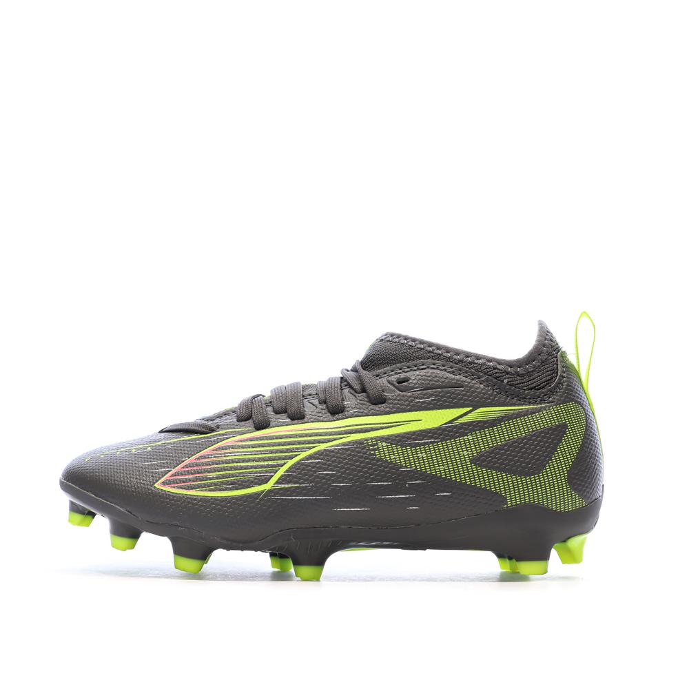 Calzado Gris/Amarillo Junior Puma Ultra 5 Match FG/AG barato