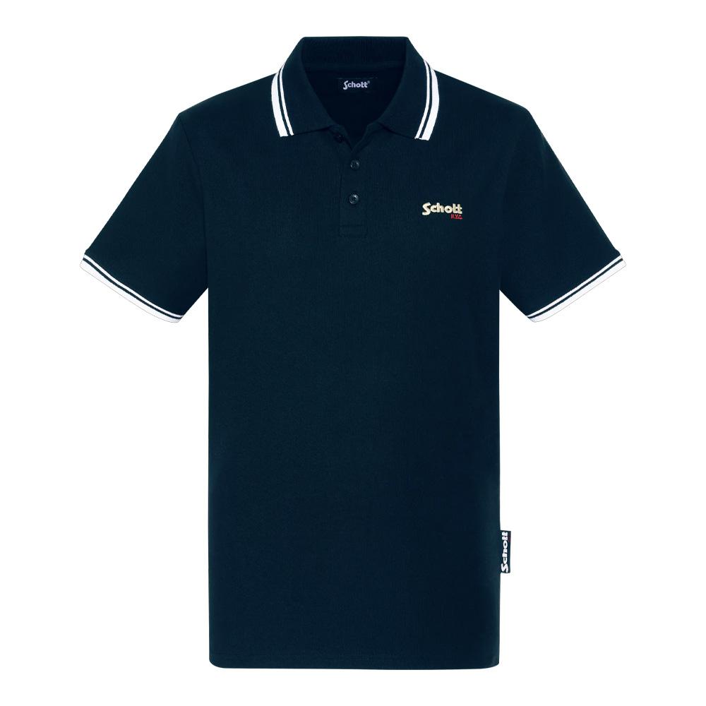 Polo Marine Homme Schott PSWILL2 pas cher