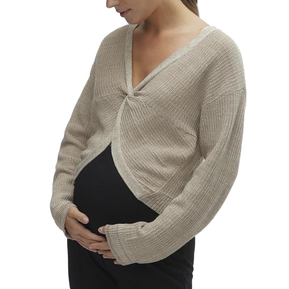 Pull de Grossesse Beige Femme Mamalicious Lems pas cher