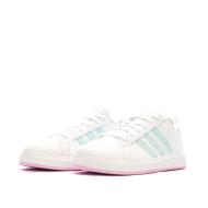 Baskets Blanc/Vert Fille Adidas Grand Court 2.0 vue 6