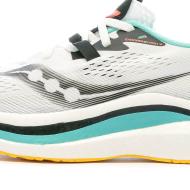 Chaussures de Running Blanc/Turquoise/Orange Femme Saucony Endorphin Pro 2 vue 7