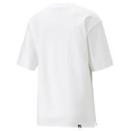 T-shirt Blanc Fushia Femme Puma 731 vue 2