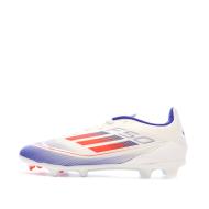 Chaussures de Foot Blanc/Bleu Junior Adidas F50 League FG/MG pas cher