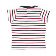 T-shirt Blanc/Marine/Rouge Garçon Little Marcel LMEV0026 vue 4