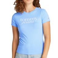 T-shirt Bleu/Blanc Femme Tommy Hilfiger Essential