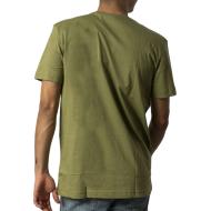 T-shirt Kaki Homme Calvin Klein Jeans Embro Badge vue 2