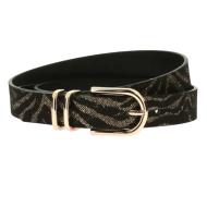 Ceinture Noir/Doré Femme Morgan 3ZEDO pas cher