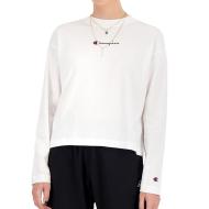 T-shirt manches longues Blanc Femme Champion Lady pas cher