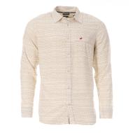 Chemise Blanche/Beige Homme Kaporal CARTE pas cher