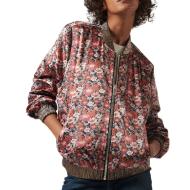 Veste Fleuris Rouge/Noir Femme Kaporal PILE pas cher