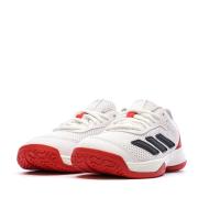 Tenis Blanco/Rojo Niño Adidas Courtflash ver 6