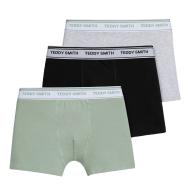 Lot de 3 Boxers Gris/Kaki Homme Teddy Smith 1TS/52/9 pas cher