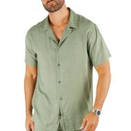 Chemise Kaki Homme Paname Brothers Lin Ficelle