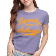 T-shirt Violet Femme Superdry Archive Neon Graphic pas cher