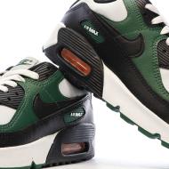 Baskets Blanches/Verte Garçon Nike Air Max 90 vue 7