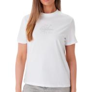 Weißes Damen-T-Shirt Calvin Klein Jeans SS Classic günstig