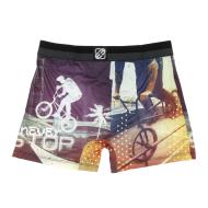 Boxer Violet/Jaune à Imprimés Homme Freegun NIN vue 2
