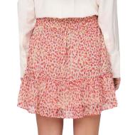 Jupe Rose/Écru à Petits Pois Femme JDY Life vue 2