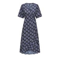 Robe longue Noir/Bleu Femme Only Leah pas cher