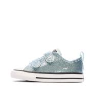 Baskets Bleu Fille Converse Chuck Taylor All Star Glitter pas cher