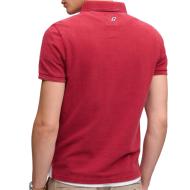 Polo Rouge Homme Superdry Classic Pique vue 2