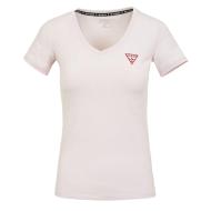 T-shirt Rose Pâle Femme Guess Mini Triangle